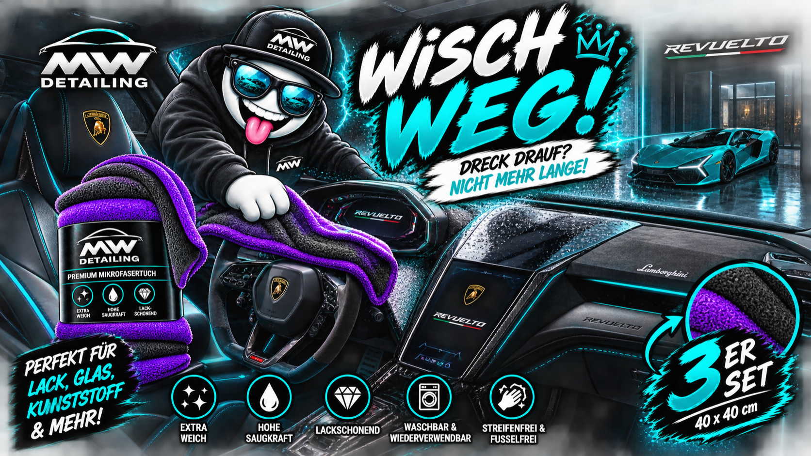 Wisch Weg Banner Revuelto